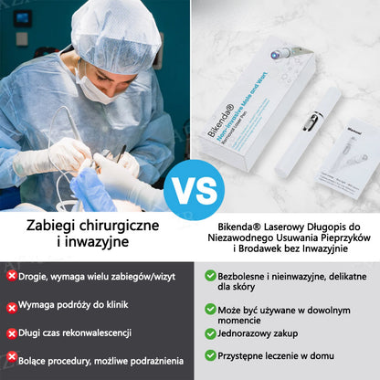 Bikenda® Nieinwazyjny Laserowy Długopis do Usuwania Pieprzyków i Brodawek