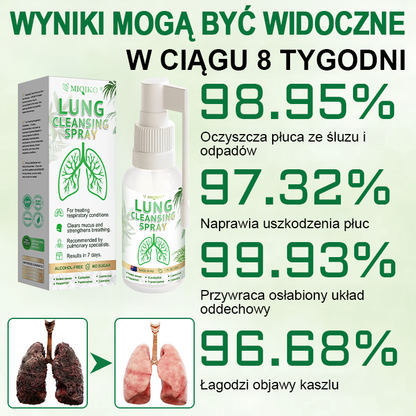 [Oficjalny flagowy sklep marki]👨‍⚕️MIQIKO® Zaawansowany spray oczyszczający płuca (☘️zalecany przez specjalistów od płuc☘️)