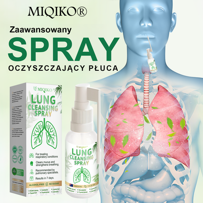 [Oficjalny flagowy sklep marki]👨‍⚕️MIQIKO® Zaawansowany spray oczyszczający płuca (☘️zalecany przez specjalistów od płuc☘️)